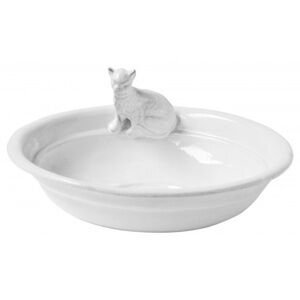 NEW Astier de Villatte Large Chat Cat Bowl, White Ceramic
